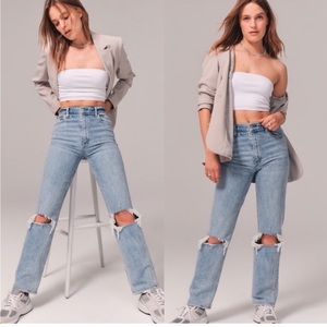 NWT Never Worn Abercrombie & Fitch The 90s Straight Ultra High Rise 26/2R